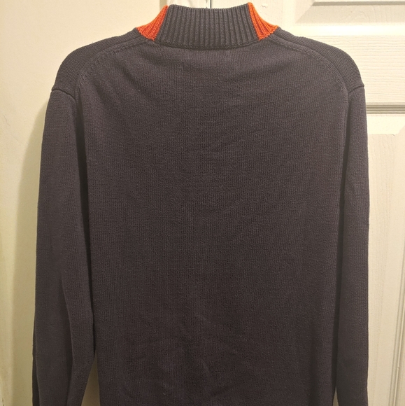 Calvin Klein European Yarn Multi-Color style Short Mock-Neck Pullover Sweater - Picture 5 of 6